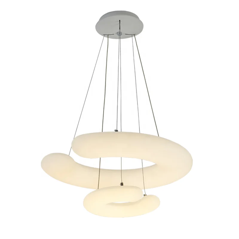 
restaurant decorative pending suspension led lamp vintage round white led pendant ceiling lights 