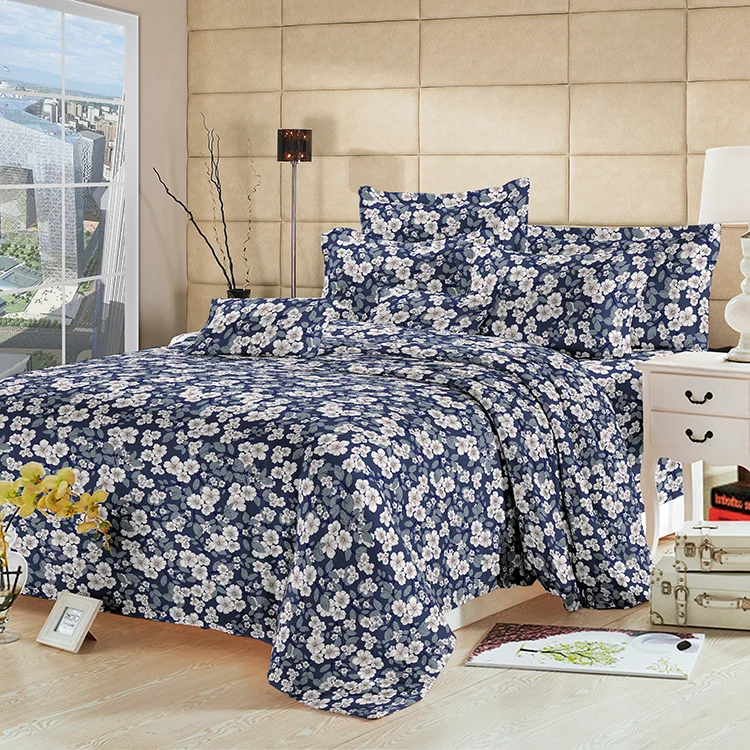 Polyester pigment printed brushed fabric for bed sheet,mattress cover ,quilt cover/100% polyester microfiber brushed fabric