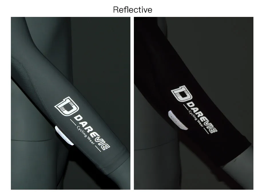 Darevie custom professional UV Protection SPF 40 Cycling armsleeves breathable ICE silk Arm warmers cycling arm sleeves sport