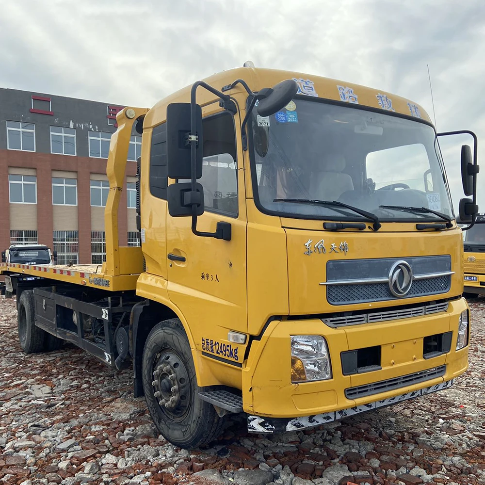 Хорошее качество платформа 205hp кран бортовой грузовик эвакуатор с краном для продажи