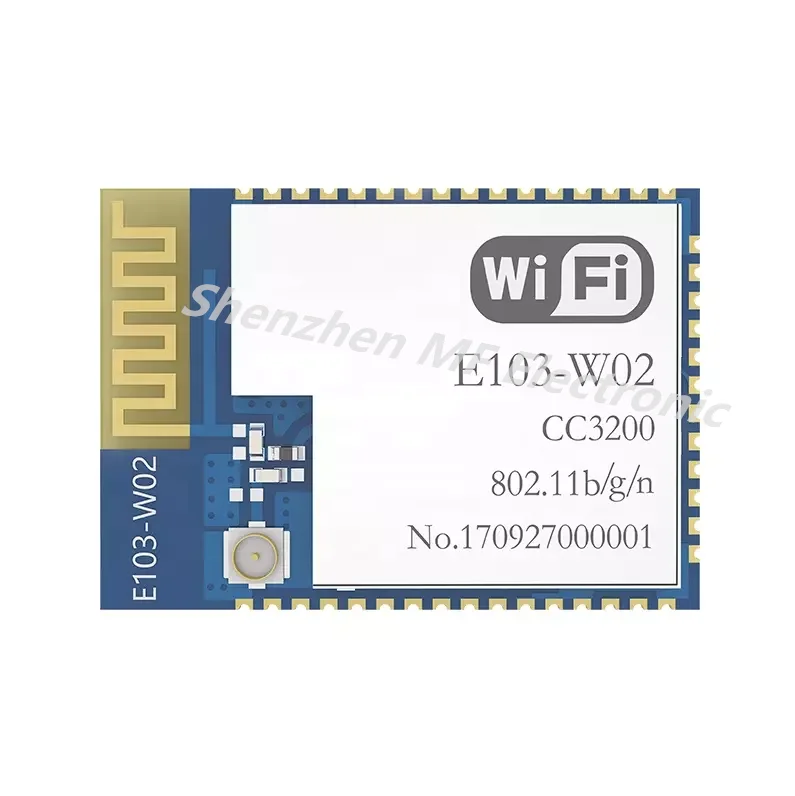 Wholesale UART ESP8266 WiFi Module CC3200 Chip Wireless Module E103-W02 SMT with IEEE 802.11b/g/n Protocol