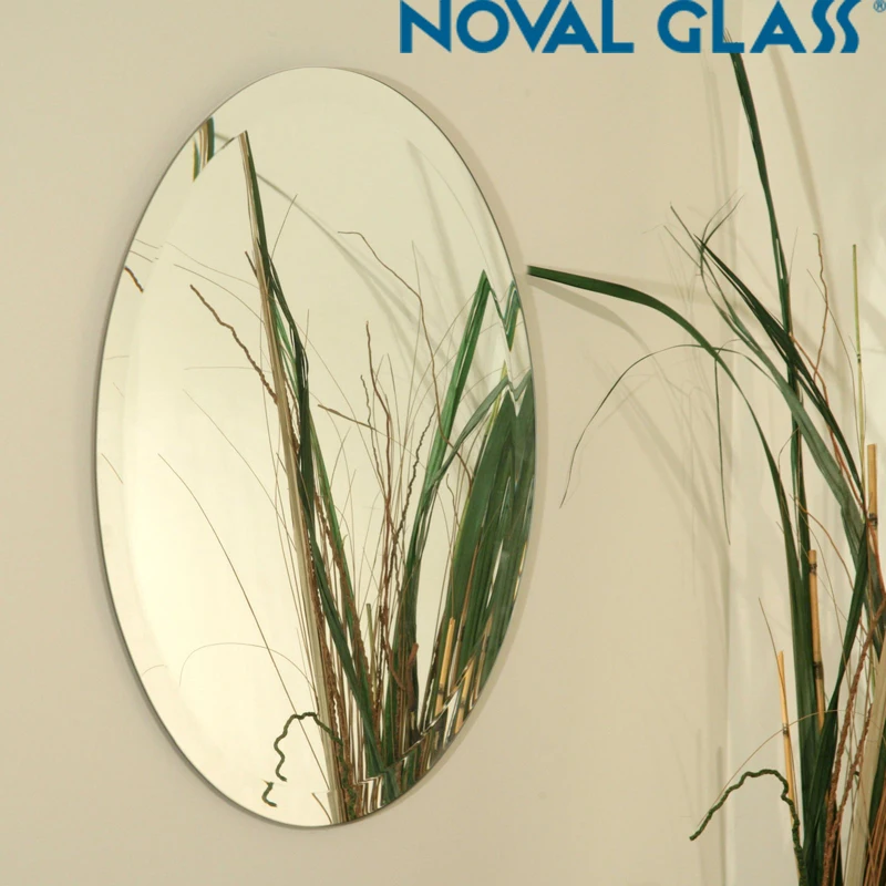 Noval Glass Wall Decoration Beveled Oval Mirror Glass