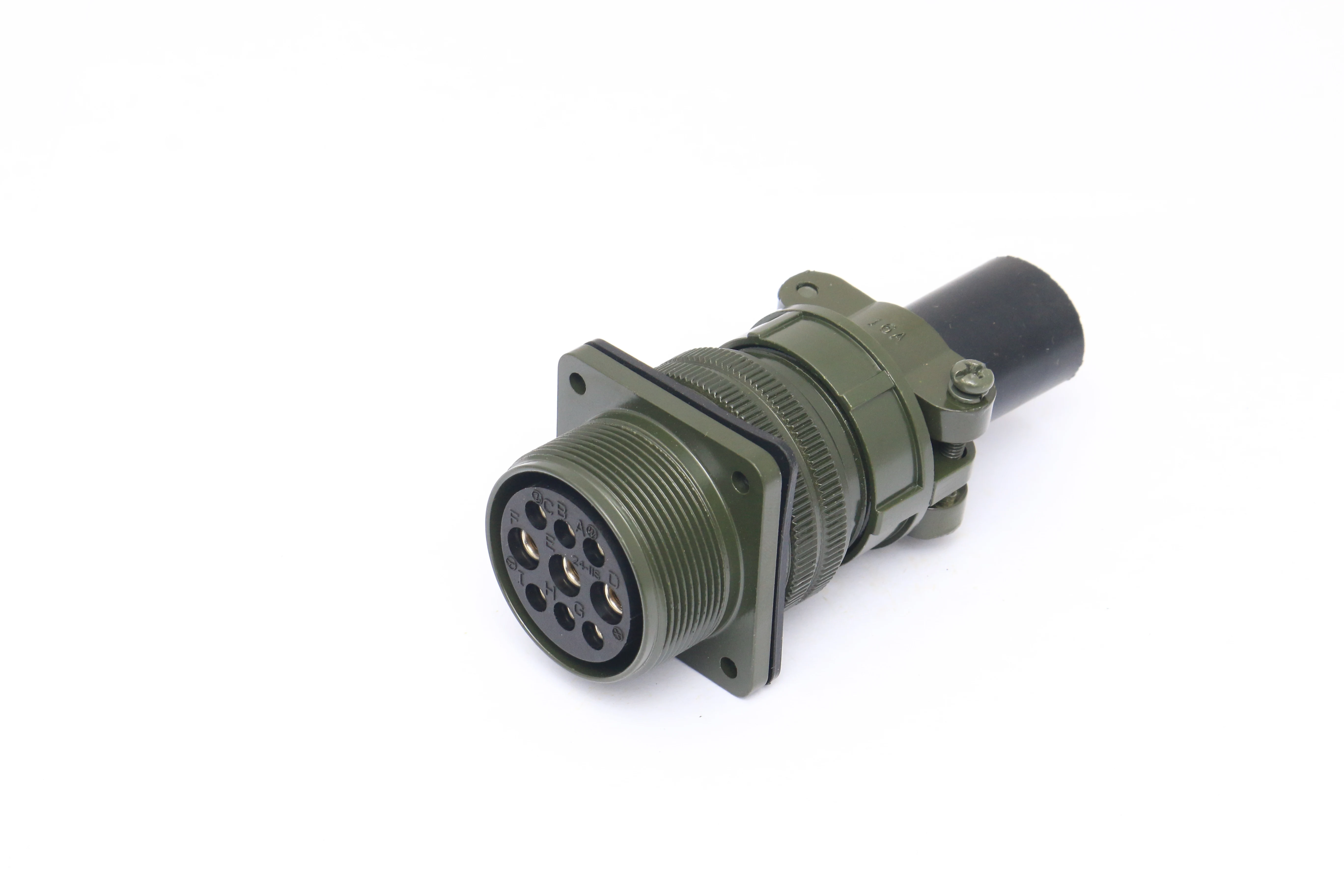 Mil Dtl 5015 Series Silver Contact Cadmium Plating Olive Green Circular Metal Connector 3100a 20-11p