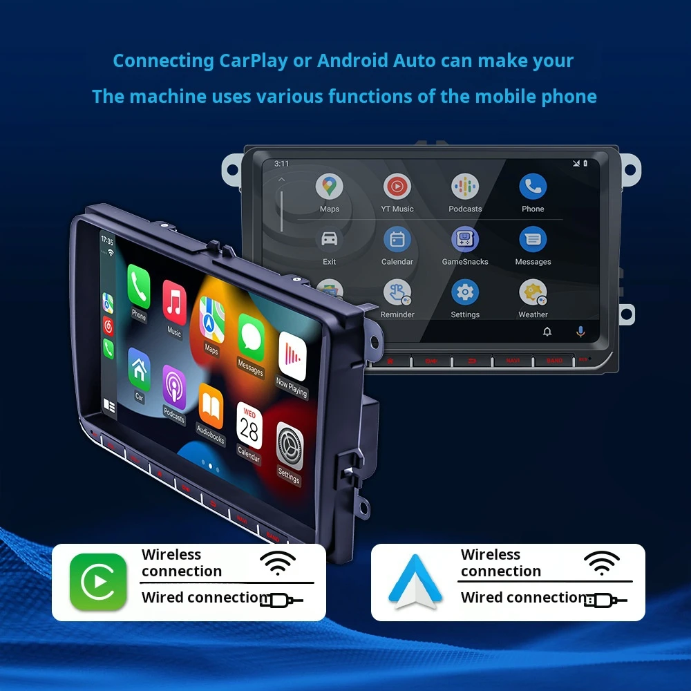 New 9-inch high-definition car MP5 player intelligent Bluetooth multifunctional FM radio car audio and video navigation