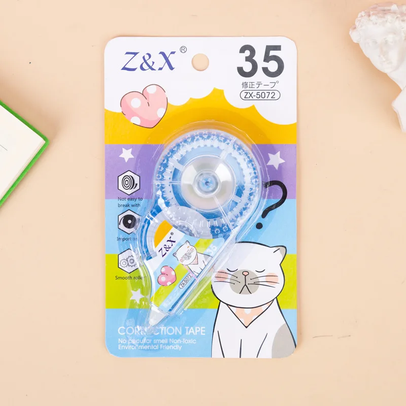 Large Capacity Lovely Girl Student Correction With Cartoon Transparent