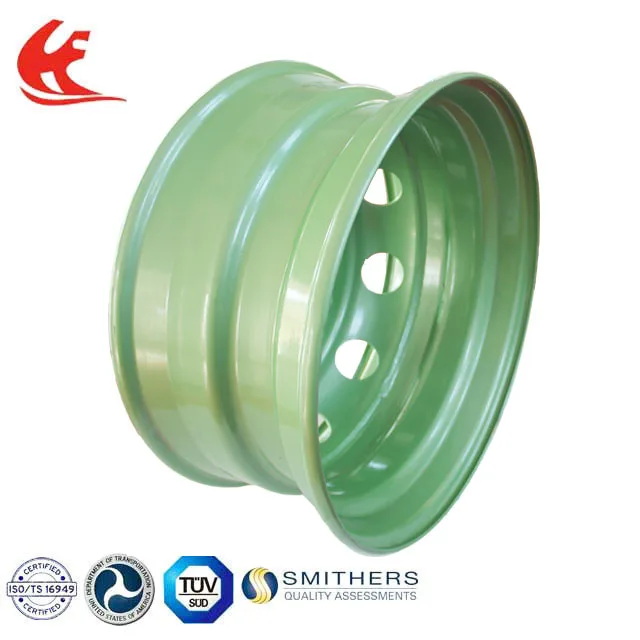 Green color painted Truck Wheel Rim 22.5x9.00 with good price