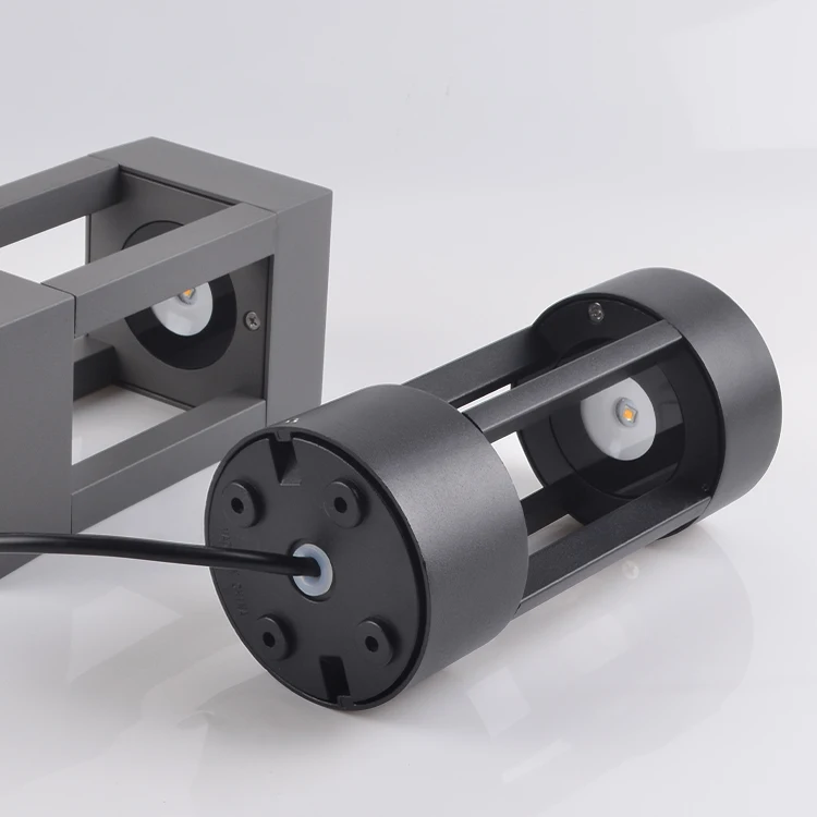 
NEXLEDS GL09 5W black color square shape aluminum garden lamp led bollard light 