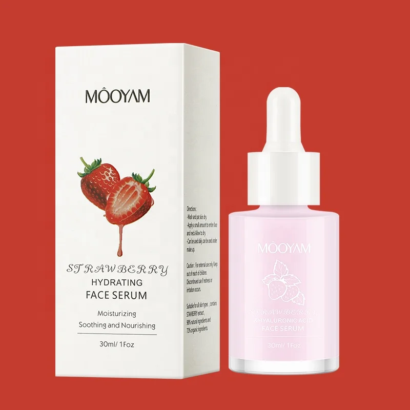 100% Natural Organic Skincare Fruit Extract Serum Lightiening Whitening Watermelon Strawberry Milk Face Serum