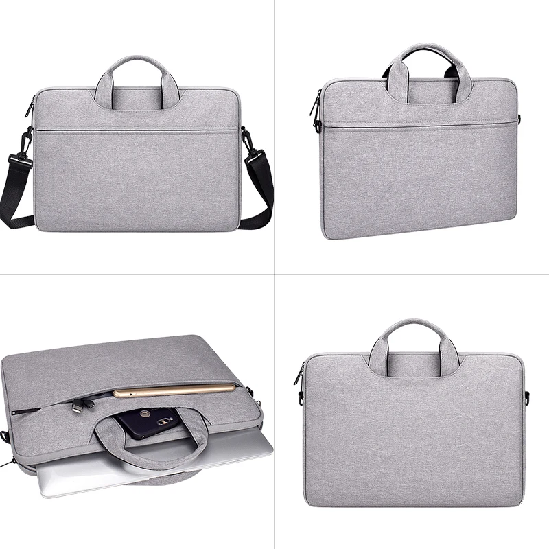 Водостойкая сумка для ноутбука, модная деловая сумка на плечо, фетровый чехол для ноутбука 13, 14, 15, 15,6 дюйма