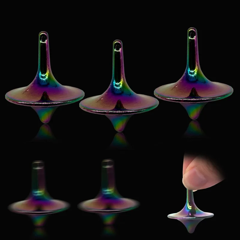 Hot selling zinc alloy inception Accurate Shiny Precision Machined Spinner Top Precision Gyroscope Desk Fidget Toy