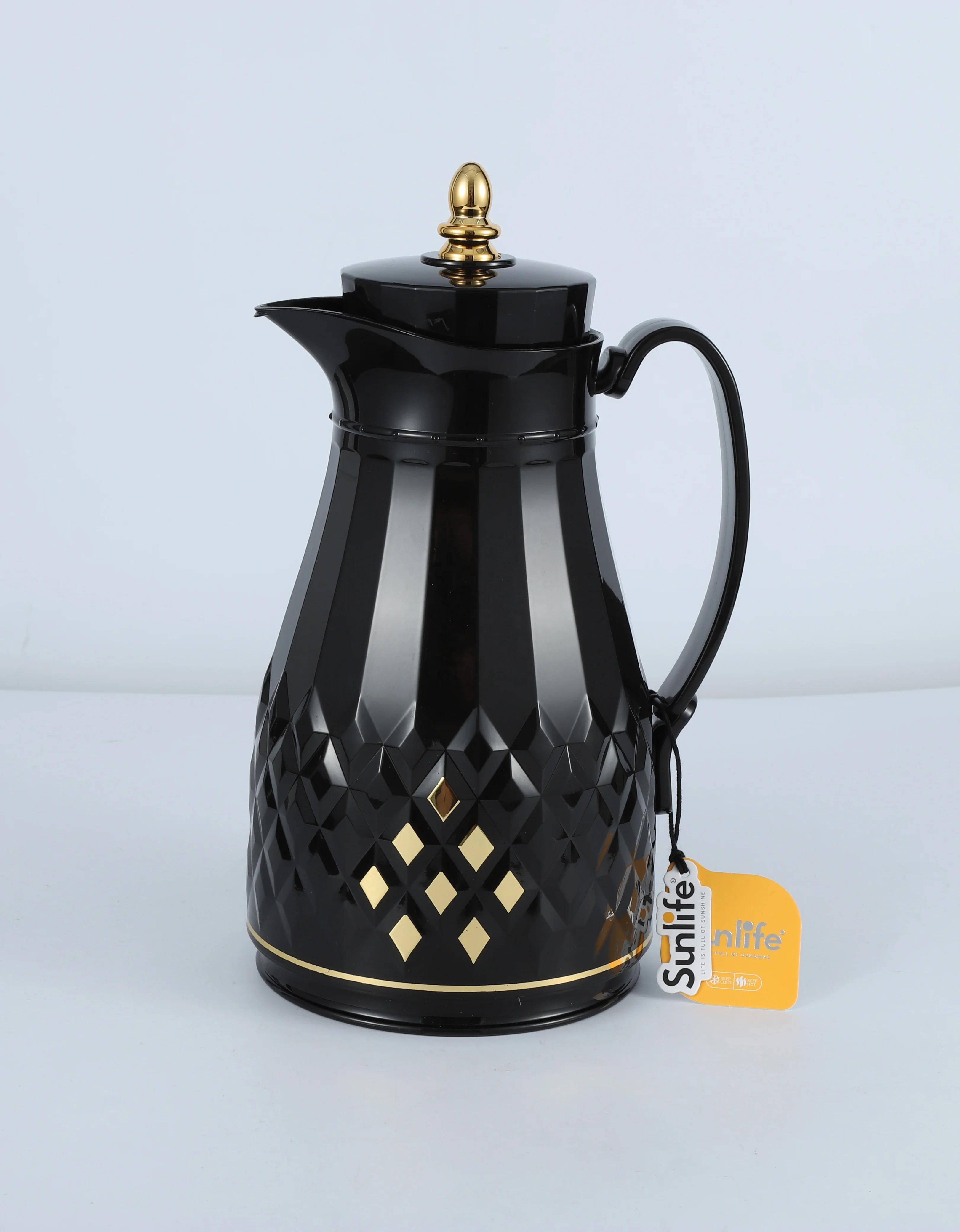 Day Days Vacuum Flask 1000ML Arabian Coffee Pot White Glass Liner Thermo Jug Tea Pot