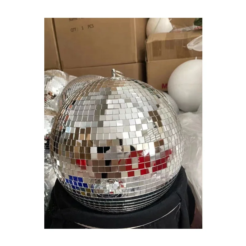 Artificial giant foam disco ball rainbow color disco mirror ball can be customized 30cm-300cm