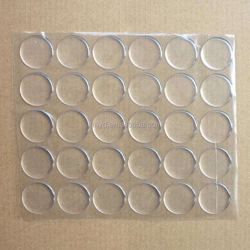 1inch Round Crystal Domed Resin Stickers Clear Eco-friendly Epoxy Sticker For Crafts DIY Making