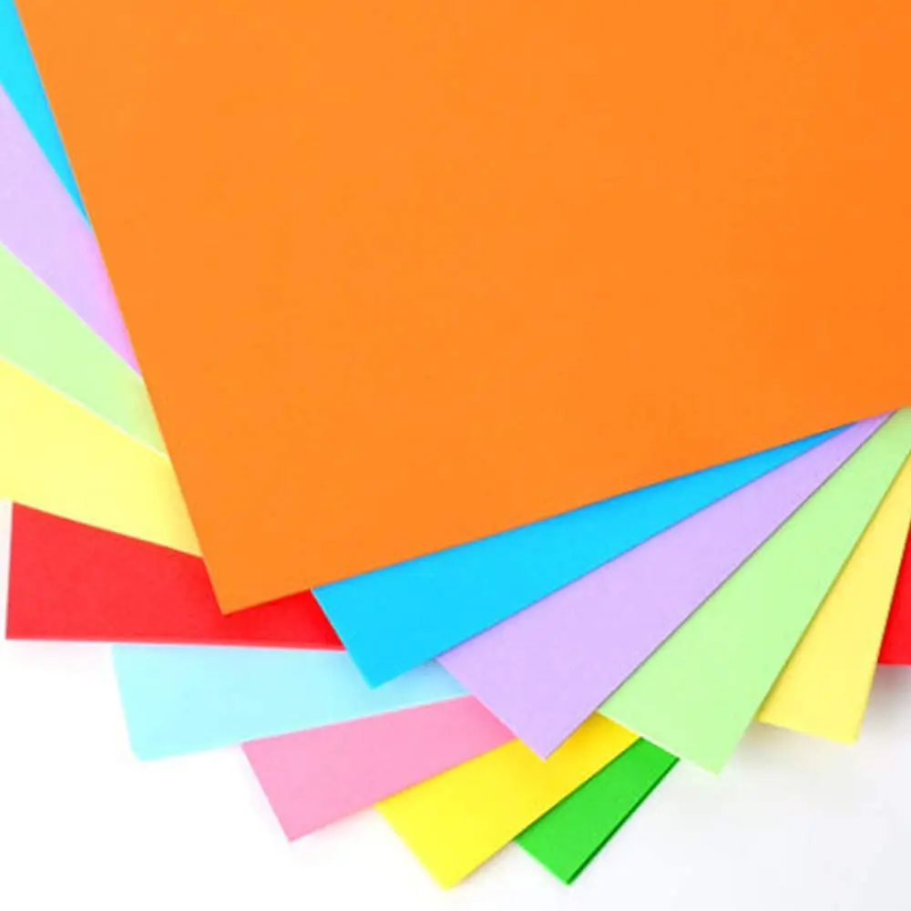  Colored Origami Paper square color paper roll bond for Kids School DIY craft project