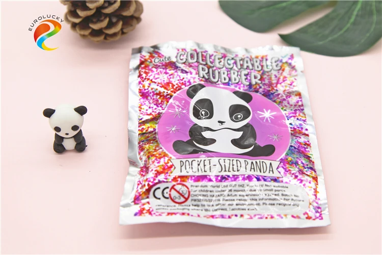 Promotional cute school kids 3d eraser egg