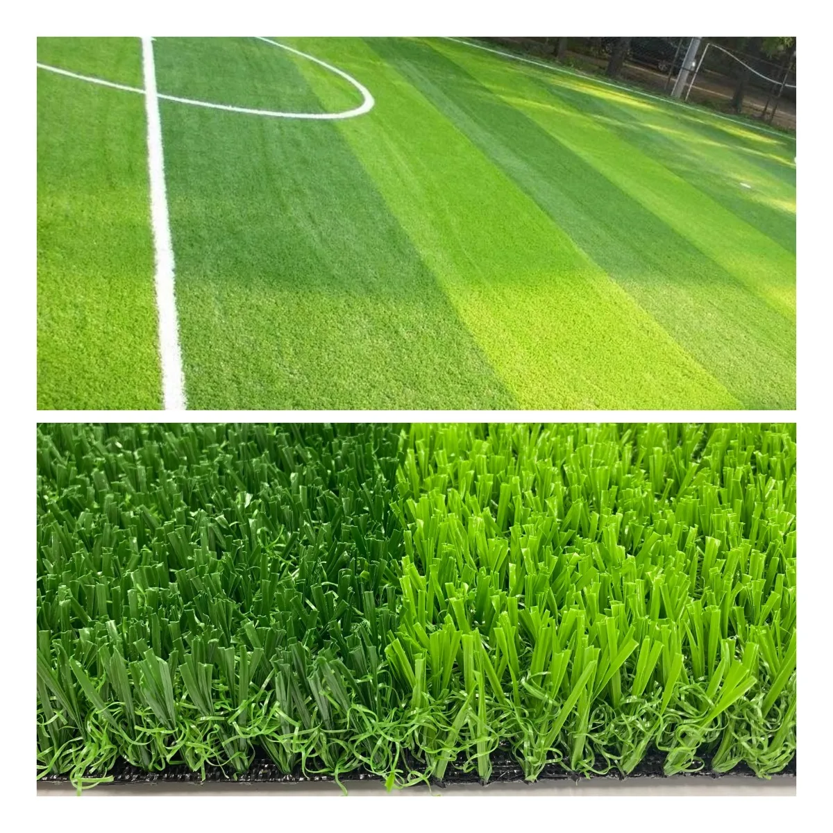 UV 5000 Hours cheap prices non-infill artificial grass for football field with shock pad