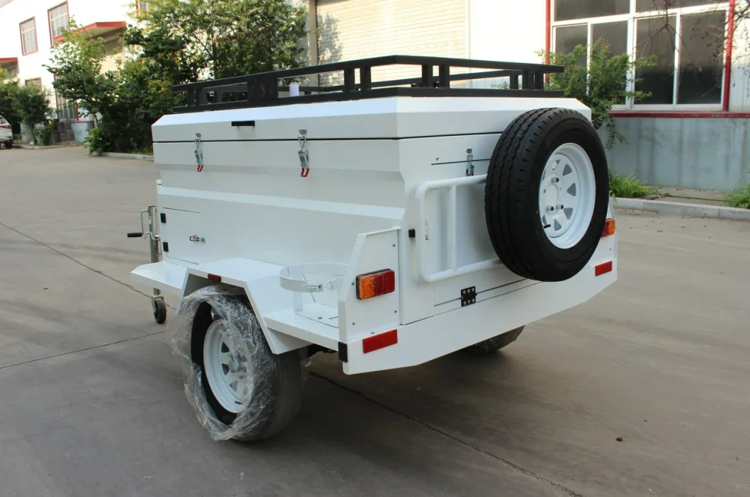 Top Quality 4x4 Off Road Light Weight Small Camping Travel Trailers with Spare Tire