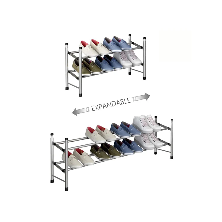 
China factory cheap expandable metal shoe shelf for bedroom 