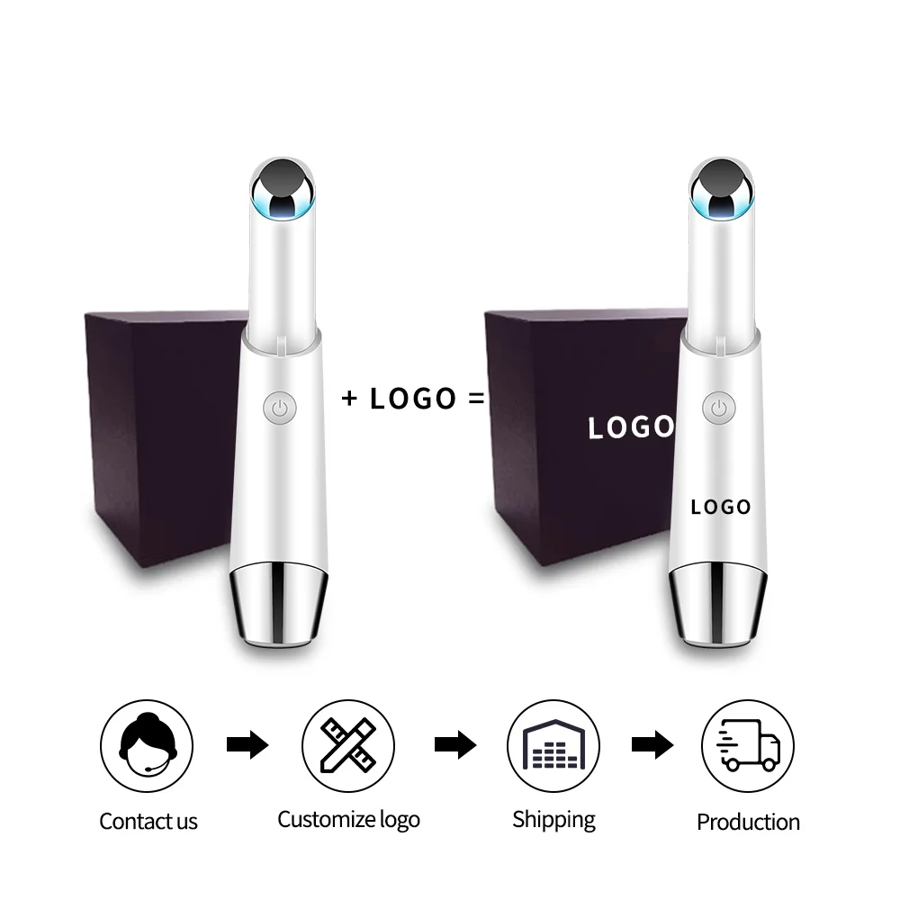 Mini Vibrating Heating Home Use Salon Beauty Equipment Anti Aging Wrinkle Device Electric Eye Massager red light therapy eye