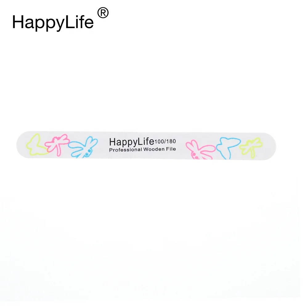 Professional Factory Disposable Zebra Beauty Salon Manicure Products Finger Luminous Nail File