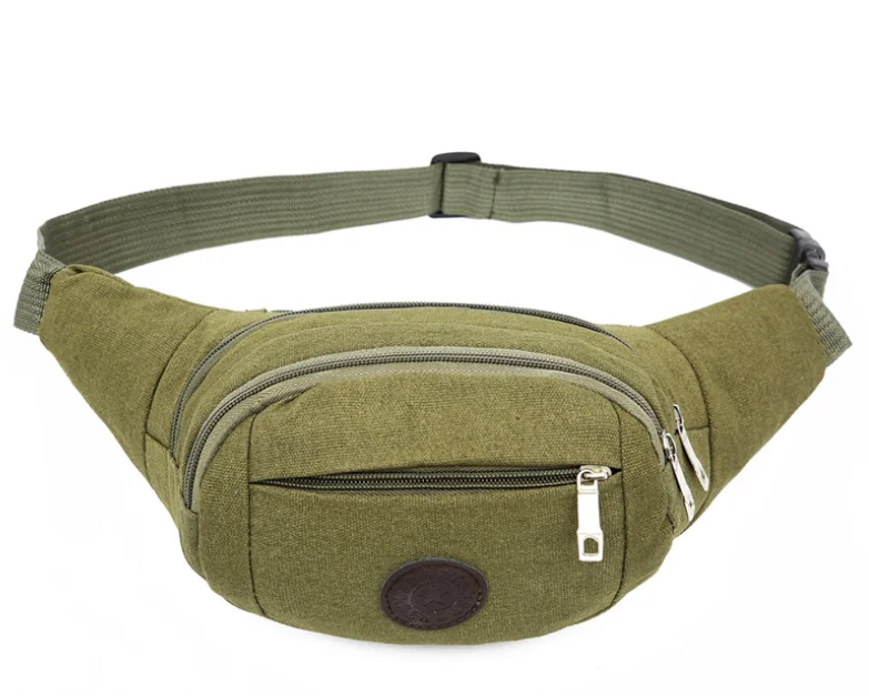 JANLON Outdoors Canvas Bag Hunting Tactical Small Belt Bag Men Running Gym Pouch Men  Mobile Phone Waist Bag