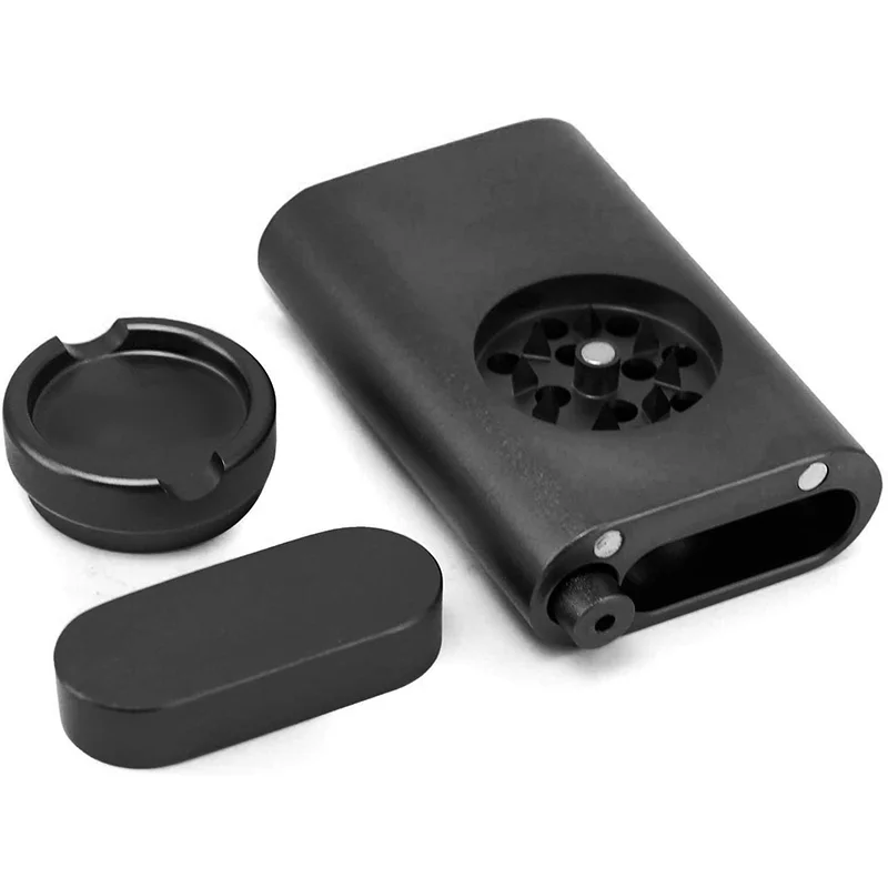 
Aluminum Smoking Pipe Creative One Hitter Dugout Pipe with Herb Grinder 