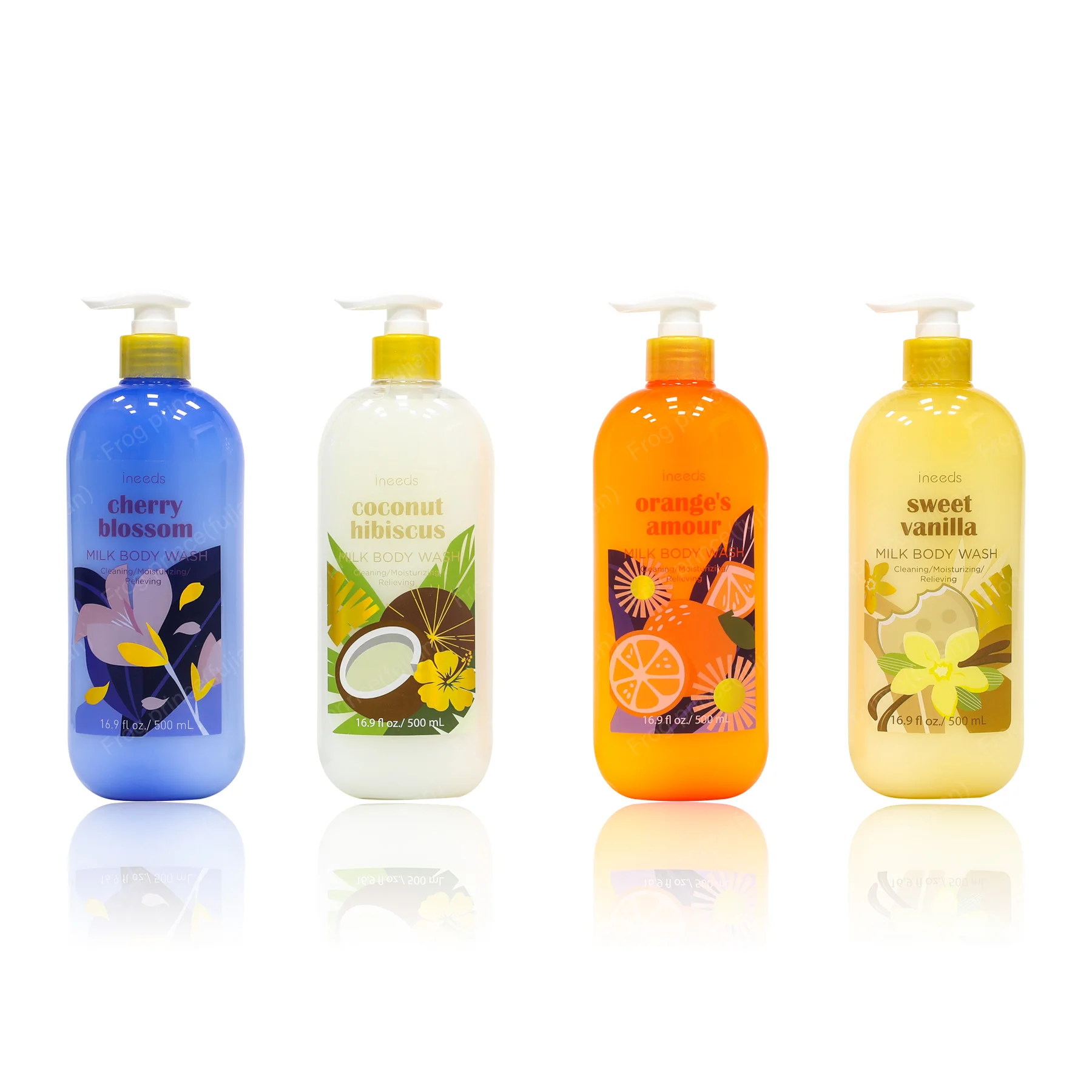 500 ml daily clean body bath shower milk bath body wash