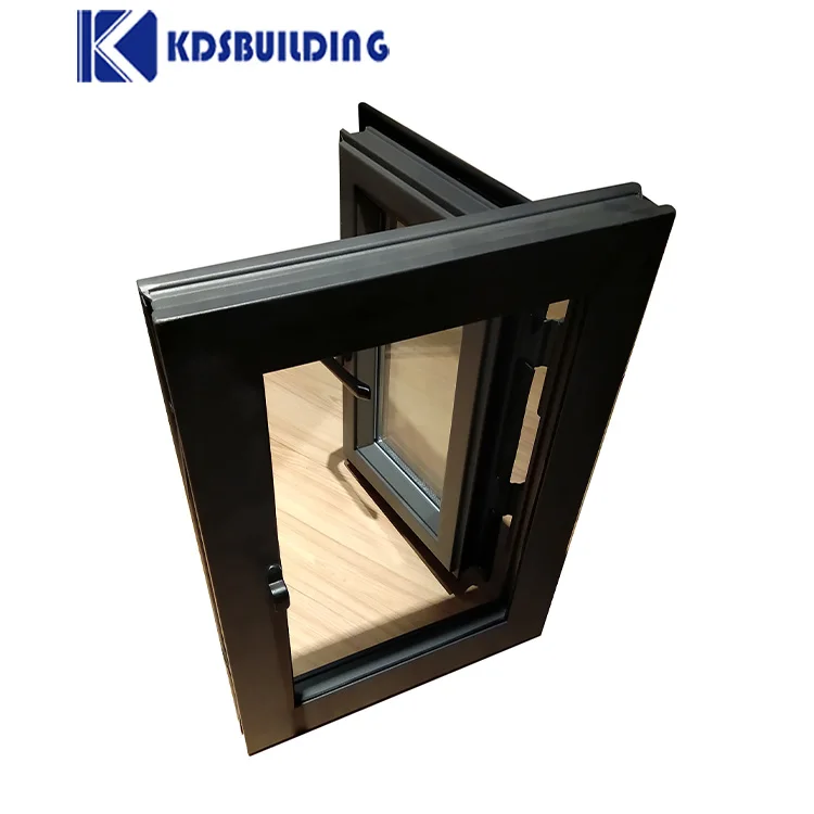 KDSBuilding Aluminium Profile Thermal Break Tinted Glass Fancy Stainless Steel Window Grill Design