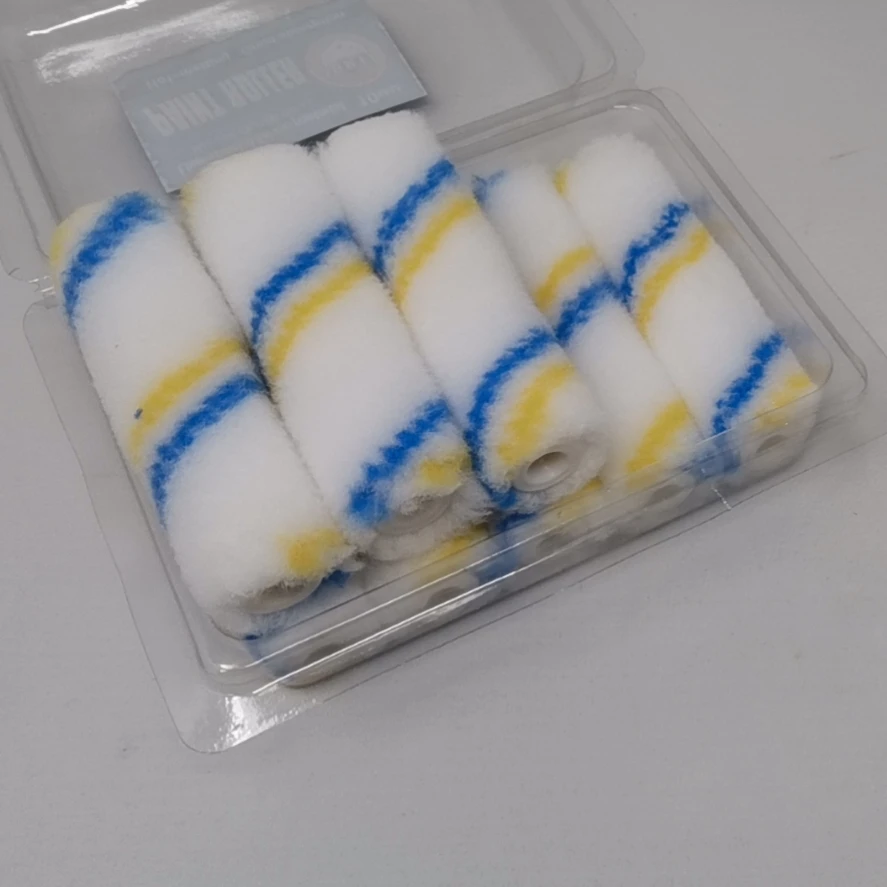 10PCS Paint Roller Polyester Cover Cleaning Brush Roller Refill