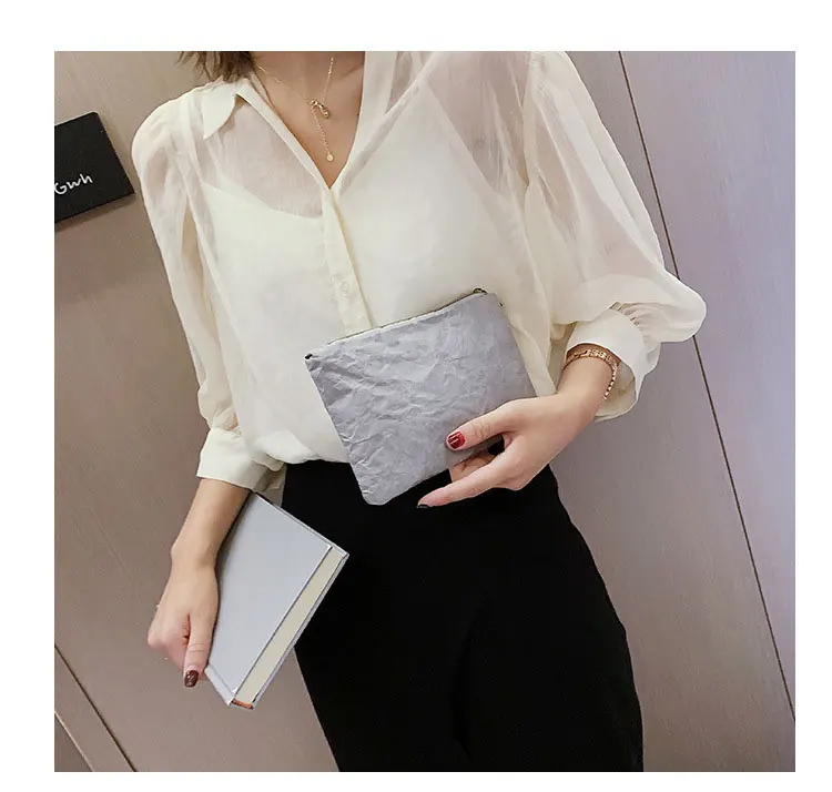 High Quality Casual Handbag Cosmetic Bag Tyvek Dupont Bulk Washable Paper tyvek bag