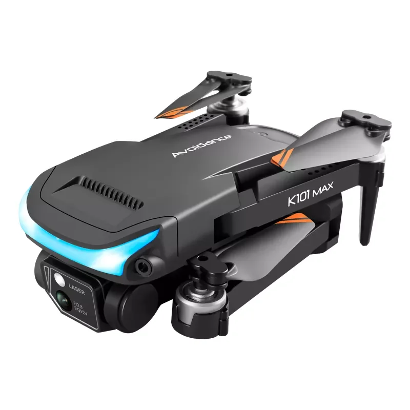 New K101 Max Obstacle Avoidance Optical flow positioning 4K HD Dual Foldable Quadcopter Toys Drones VS E88 E58 Camera mini drone