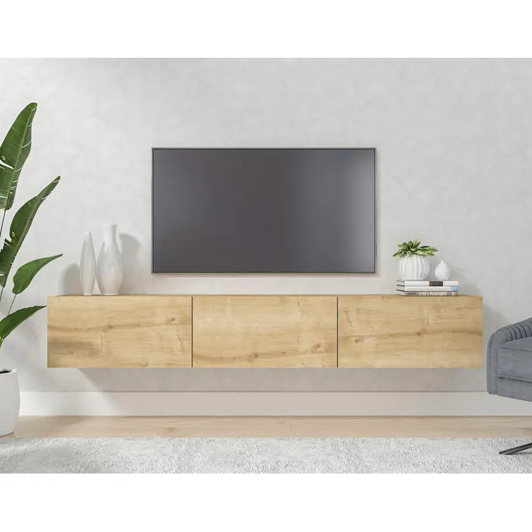 Living room wall unit tv stand cabinet design with book shelf for living room WALL MOUNTED TV STANDS