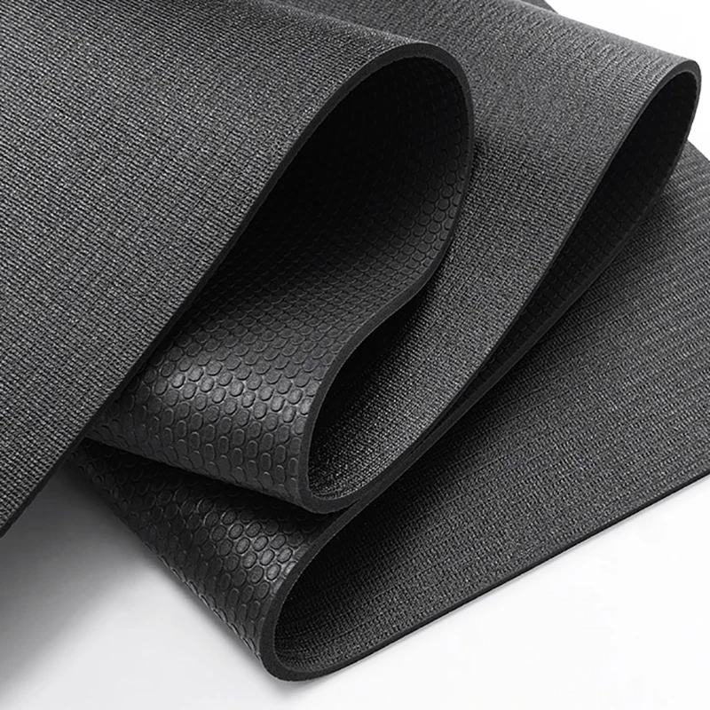 Wholesale High Density Custom Logo Eco Friendly Anti Slip Strong Grip 5mm 6mm 8mm Pvc Black Yoga Mats Yogamat