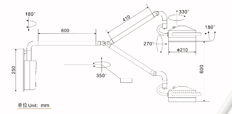 ISO CE led surgical light veterinary operating lamp