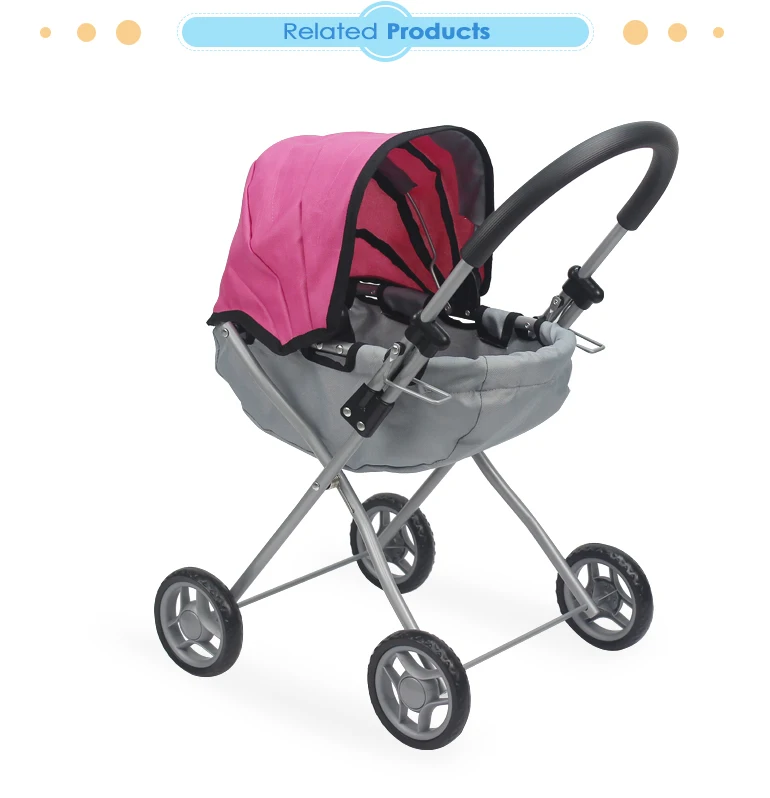 Dollri Starri Best Sellers on line 13MM Classical European Style  Baby Doll Pram Stroller for Toddler Pram Toys