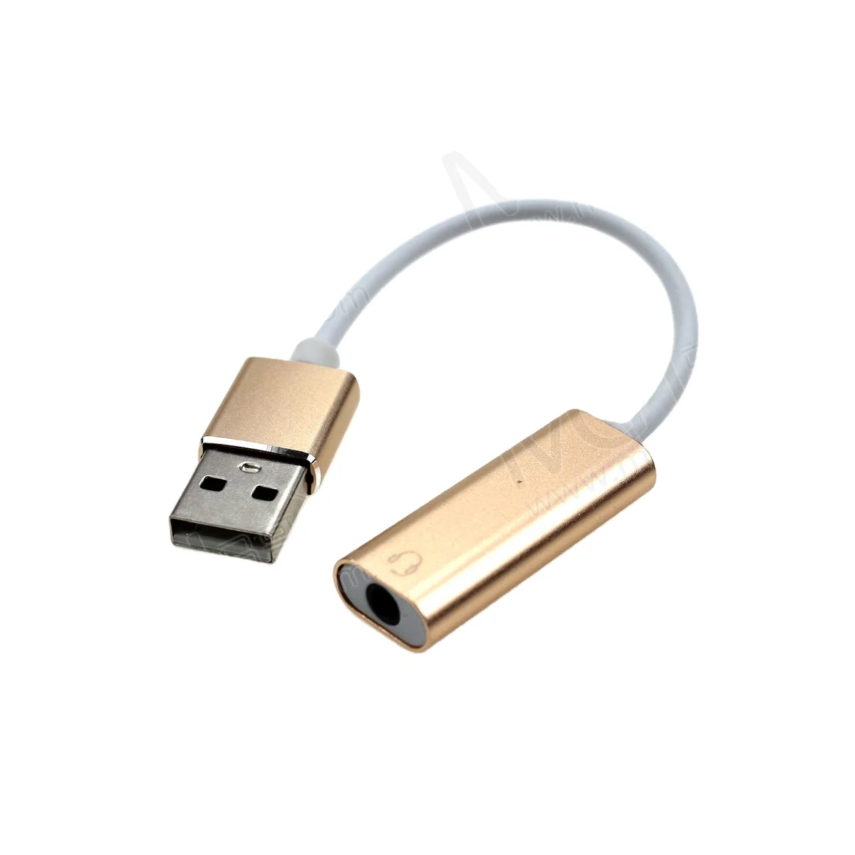 Лидер продаж, внешняя звуковая карта USB золотого цвета на 7,1 каналов с поддержкой аудио 3,5 мм, OEM-сервис