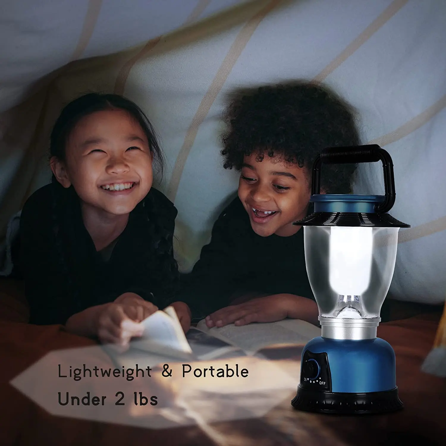 Camping Lantern Battery Powered LED Camping Light with Dimmer Switch COB High Brightness for Hiking Fishing