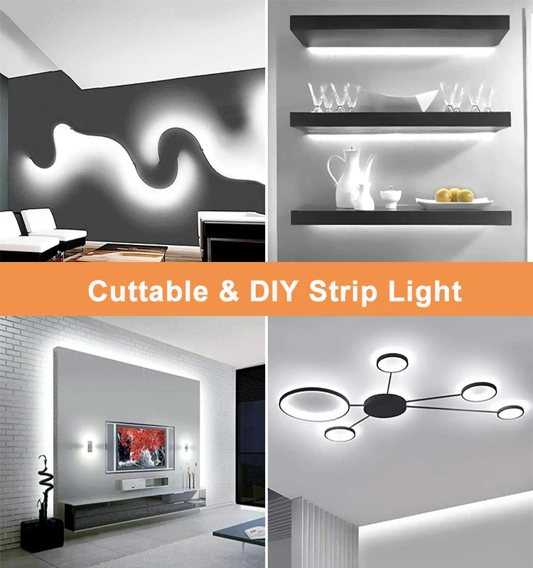 LED Strip Light Remote Control Flexible 5V 12V 24V 5M 8M 2835 SMD RGB led Smart Strip light /Led Strip Lights/Led Light Strip