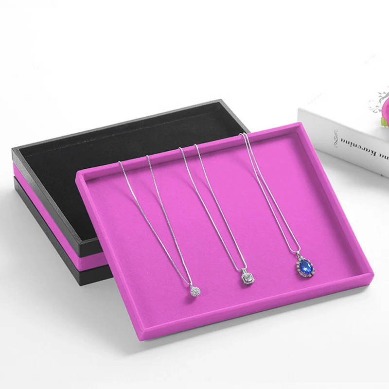 SKQ OEM Custom Size Color Jewelry Tray For Store Ring Bracelet Chain Display