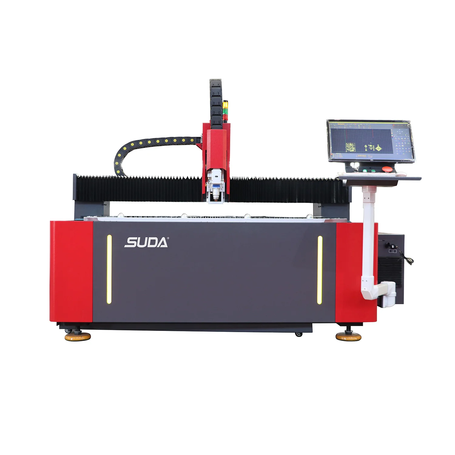 SUDA Fiber Laser Cutting Machine for Woodworking Industry with Intricate Pattern and Shape Cutting