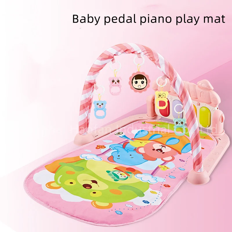 Baby fitness piano play mat educational activity gym baby piano mats soft crawling practice game carpet pedal piano play mat