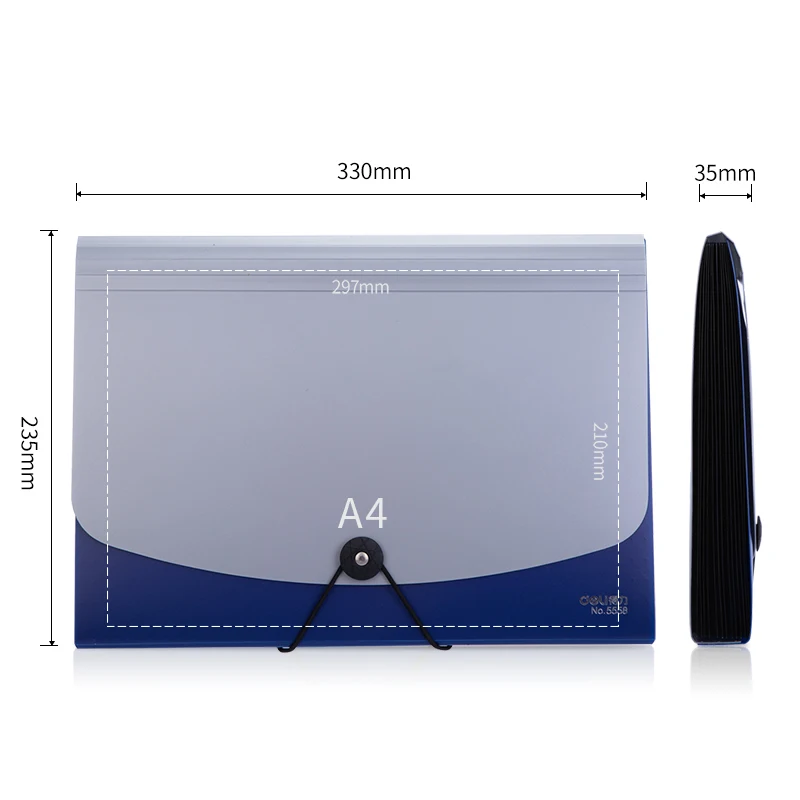 13 Pocket Accordion File Organizer Expanding File Folder Monthly Expandable File Folder for Documents with Labels