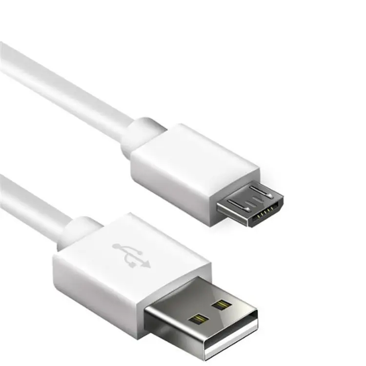 High Quality 2022 Wholesale Data Wire/round Micro Usb Charging Cable White Color