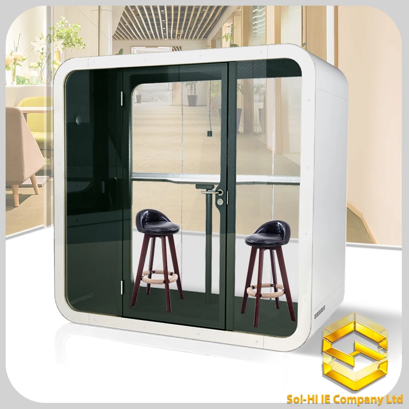 2022 phone booth soundproof pod overall mold production interpreter booth single person telephone booth for sale