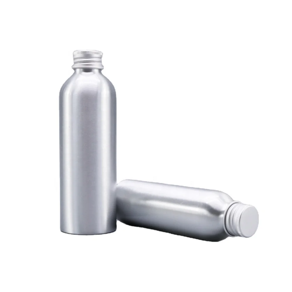 80ml 100ml 120ml 150ml 250ml 350ml 500ml Custom aluminium bottle with metal screw cap
