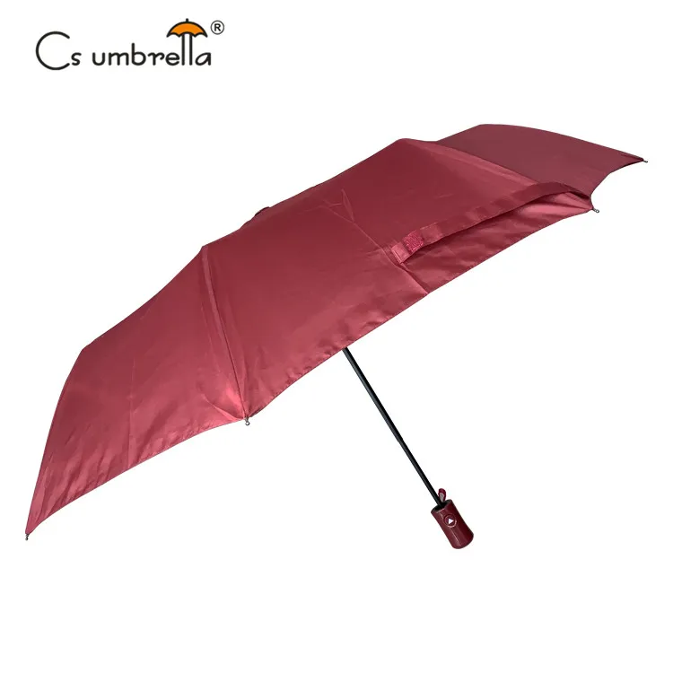 YS-3202 Factory Supply Travel Fold Umbrella Custom Printing Advertising Portable Auto Open 3 Folding Umbrella With Logo