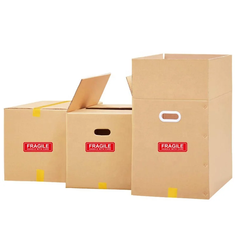 Red FRAGILE Warning Labels Stickers Used for Shipping and Packaging Stickers with Care and Caution Rectangular 2.5*7.5cm