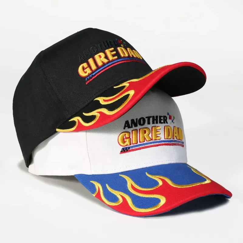 custom 3D embroidered logo 5 panel mens curved brim bill k a frame a-frame 2 tone snapback snap back baseball gorras caps hats