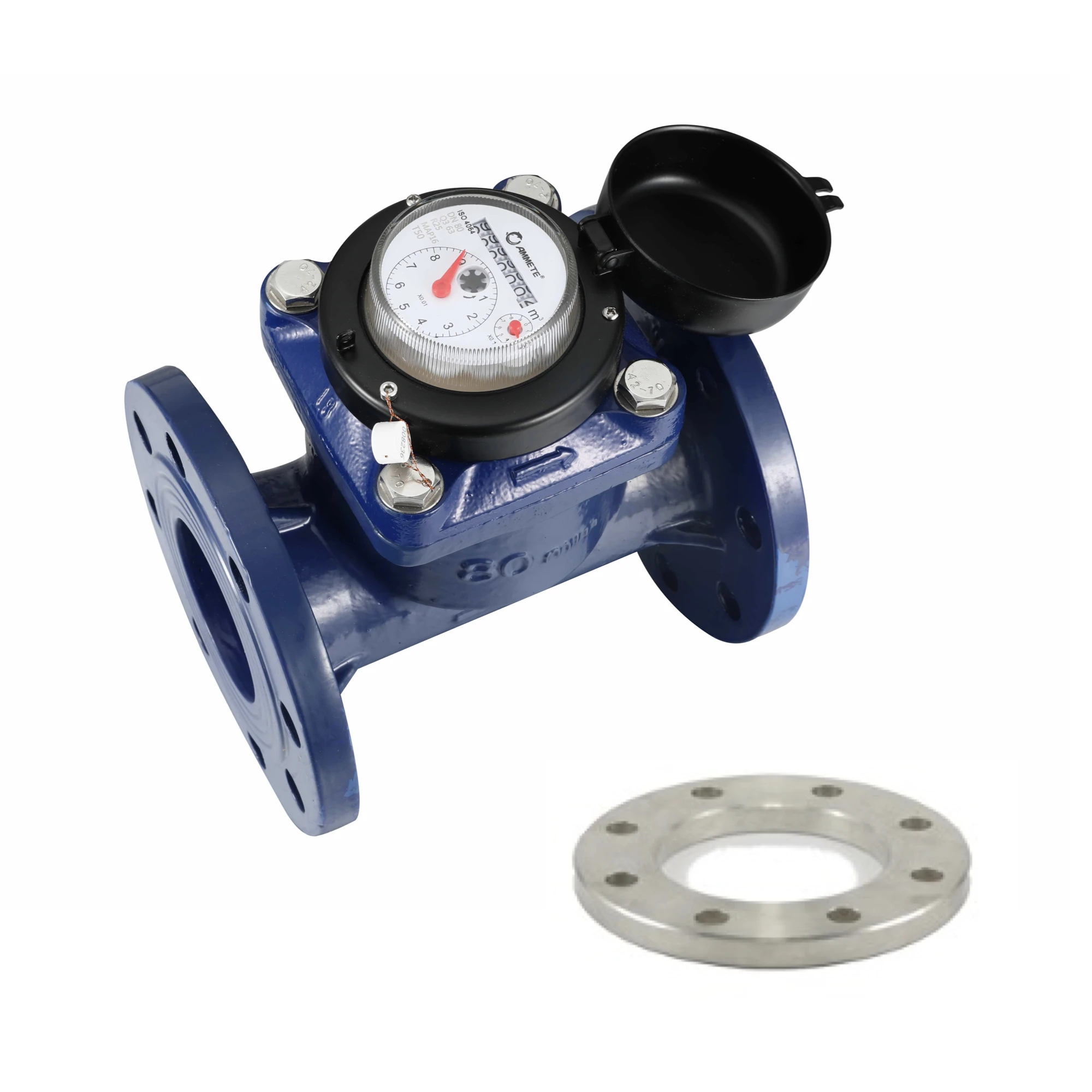High quality water meter river water flow meter 3 inch woltman type meter manufacturer ISO4064 good price