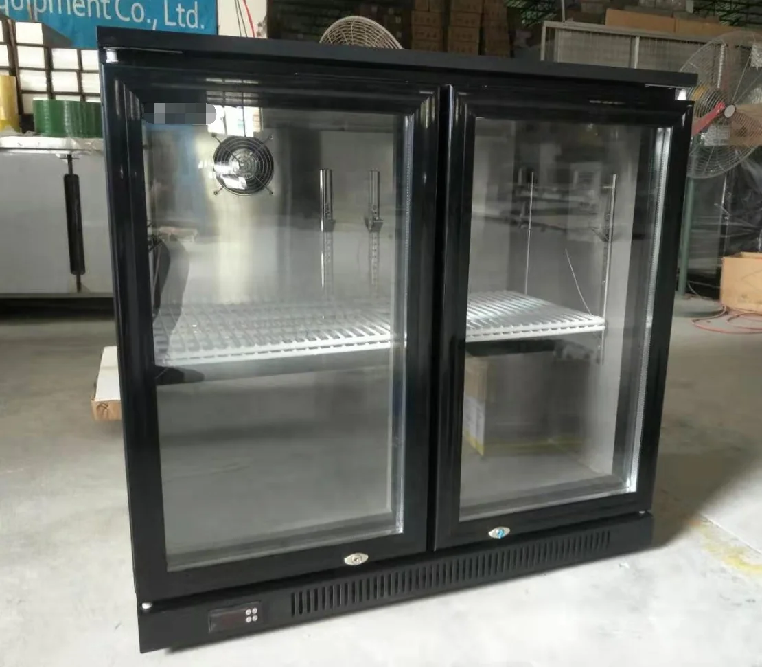 Однодверный двухдверный кулер для пива задняя панель под стойкой пивной холодильник стеклянная дверь